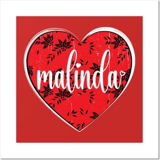 I Love Malinda First Name I Heart Malinda Posters and Art